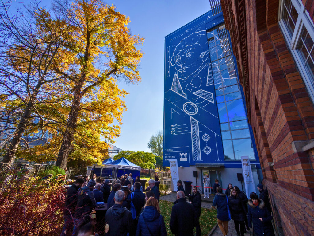 Mural of Tadeusz Kościuszko at the PK KUT main campus