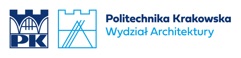 Asymmetrical logo of the Faculty of Architecture - Polish version