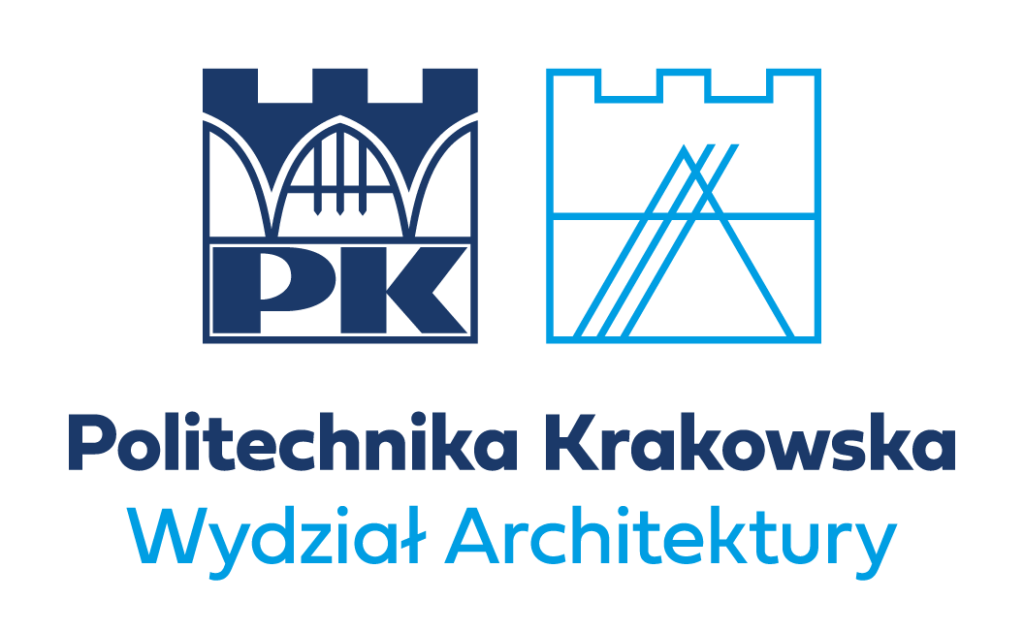 Asymmetrical logo of the Faculty of Architecture - Polish version