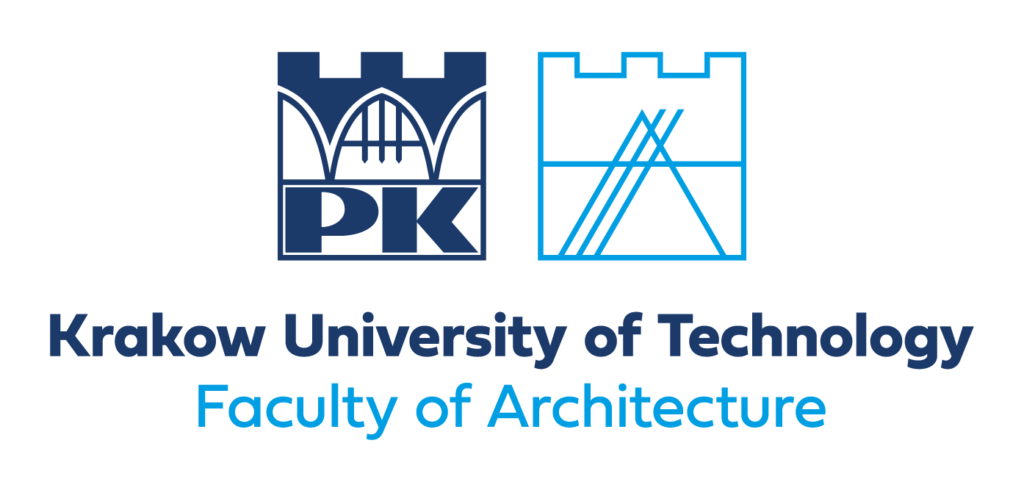 Symmetrical logo of the Faculty of Architecture - English version