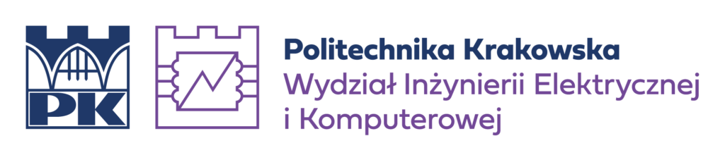 Asymmetrical logo of the Faculty of Electrical and Computer Engineering - Polish version
