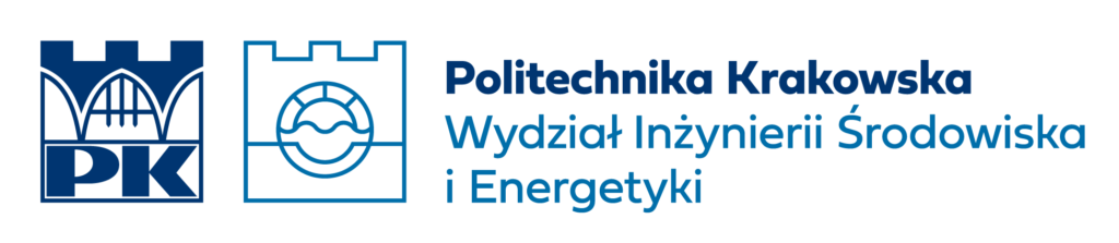 Asymmetrical logo of the Faculty of Environmental Engineering and Energy - Polish version