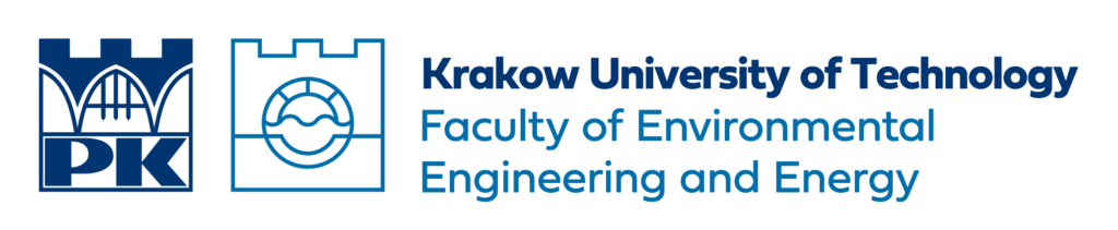 Asymmetrical logo of the Faculty of Environmental Engineering and Energy - English version