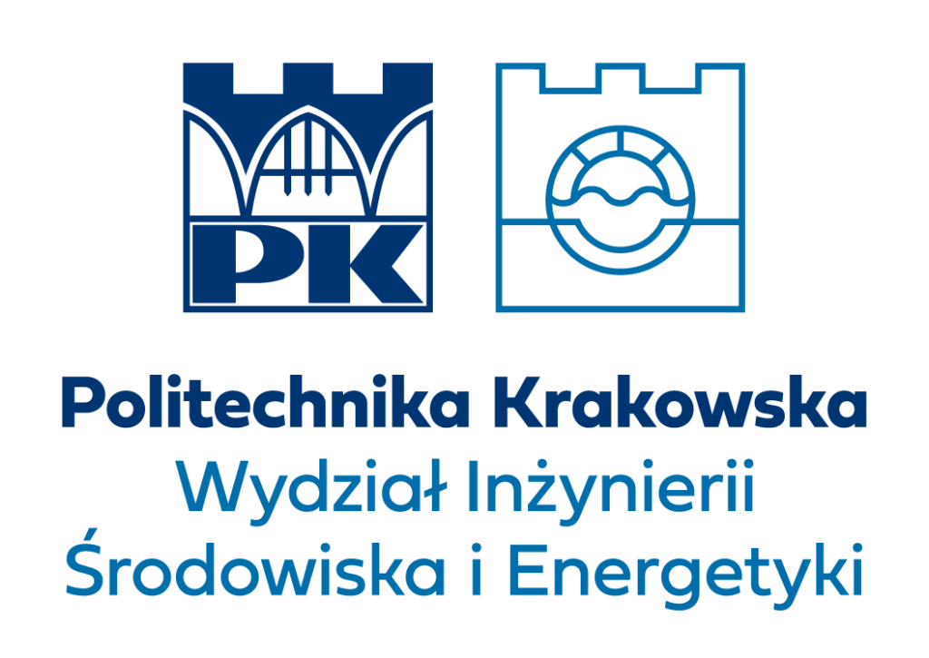 Symmetrical logo of the Faculty of Environmental Engineering and Energy - Polish version