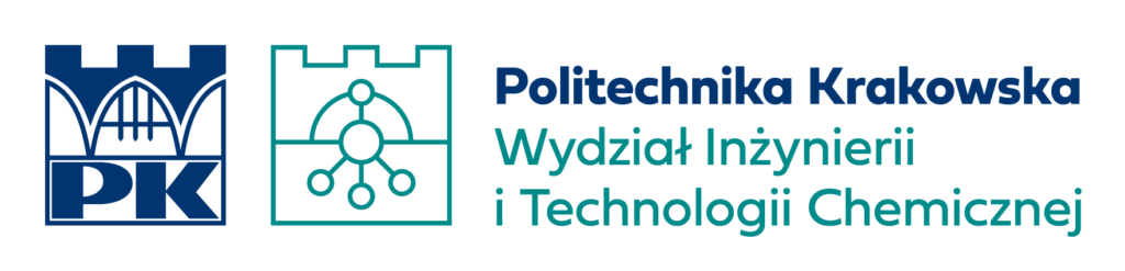 Asymmetrical logo of the Faculty of Chemical Engineering and Technology - Polish version