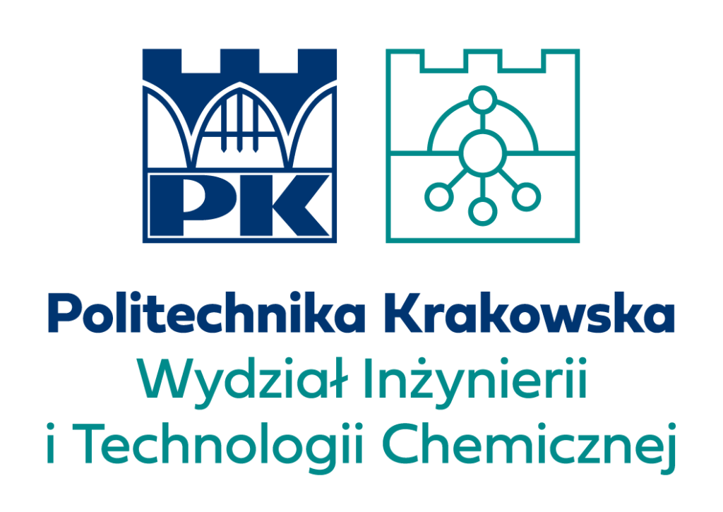 Symmetrical logo of the Faculty of Chemical Engineering and Technology - Polish version