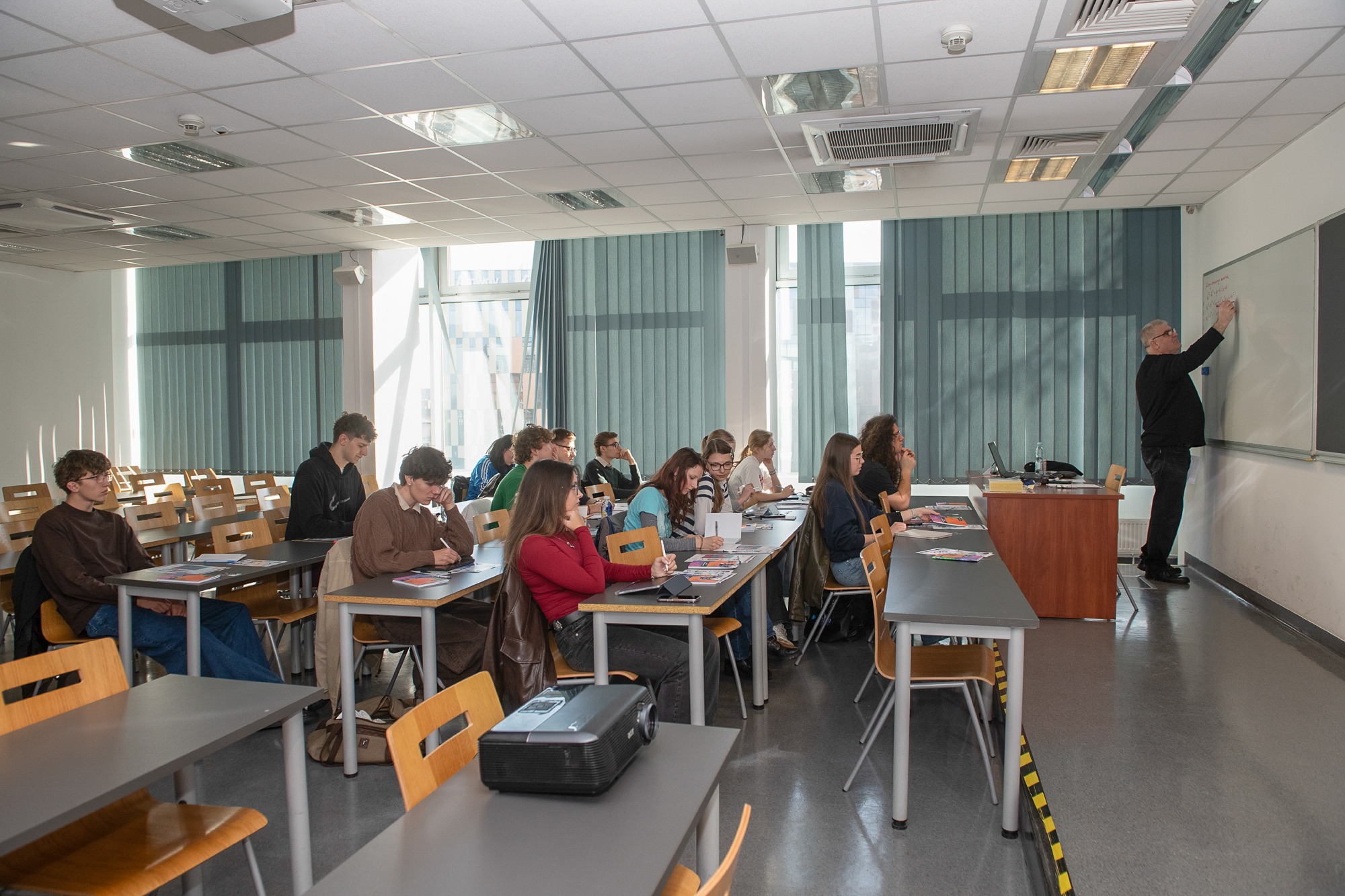 Uczestnicy zajęć przygotowujących do matury