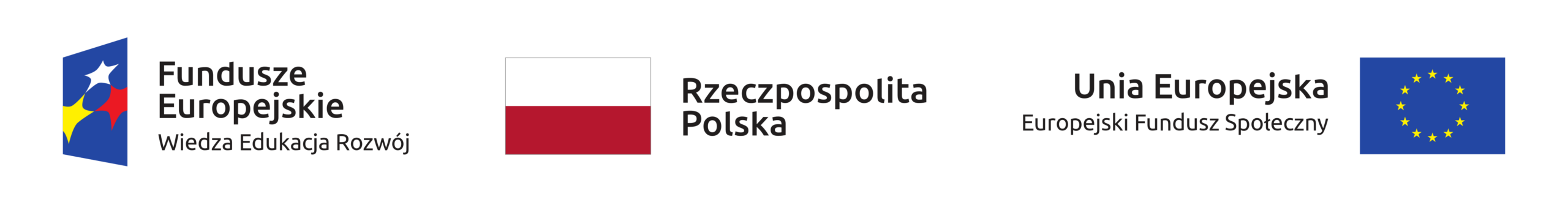 European Funds logo, Polish flag, EU flag