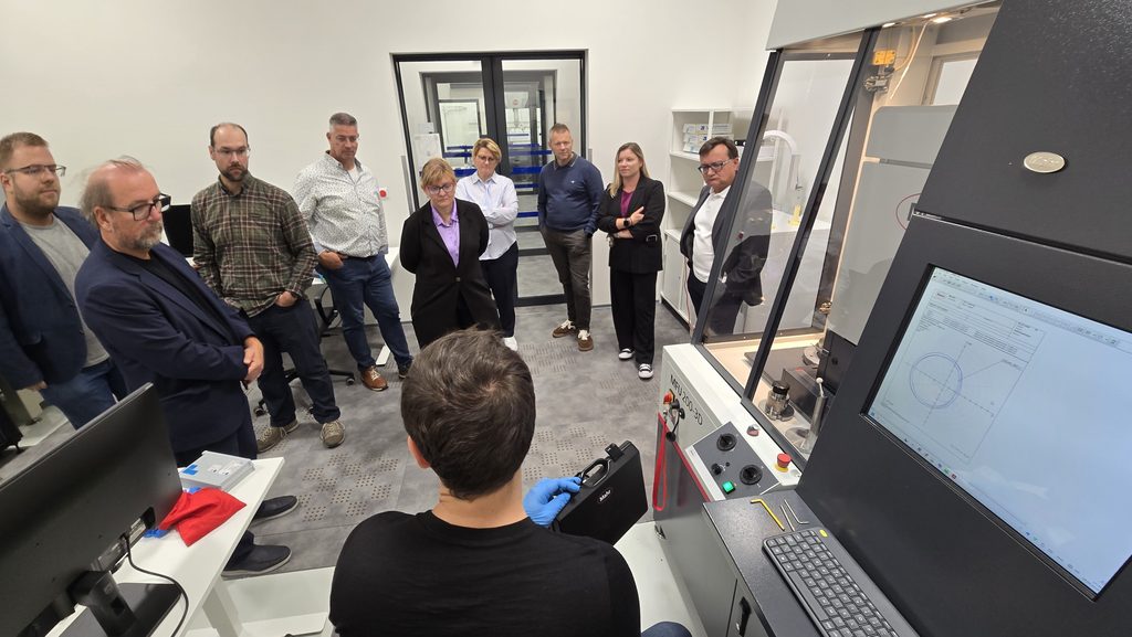 Representatives of STARS EU partner universities visiting a laboratory at PK Krakow University of Technology