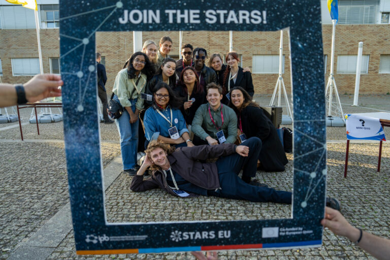 A group of Stars EU members taking a group photo during a meeting in Braganca, 2026