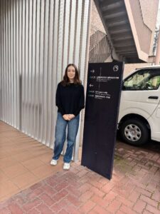 Gabriela Kęsek in Japan during her research internship in Sendai