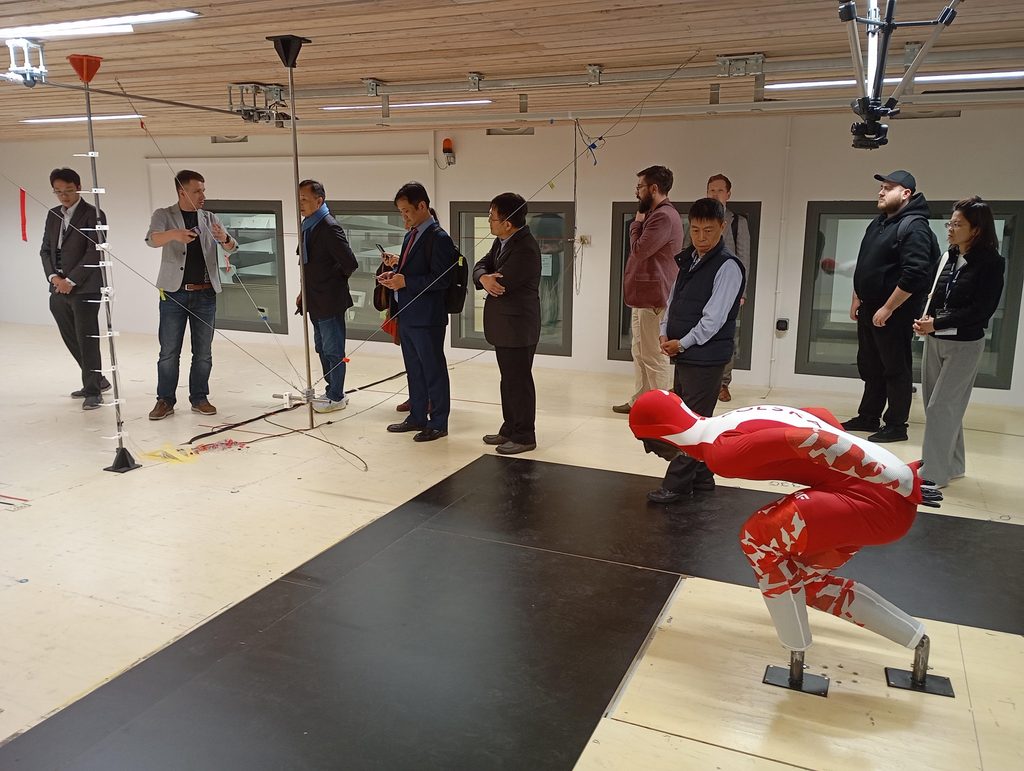 Taiwanese delegation during a visit in Laboratory of Environmental Engineering