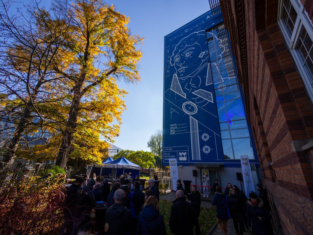 Mural of Tadeusz Kościuszko at the PK KUT main campus