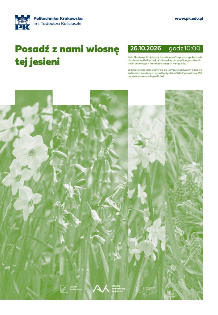 Plakat Posadź z nami wiosnę tej jesieni – wspólne sadzenie roślin (28.10.2026 r. | 10:00)