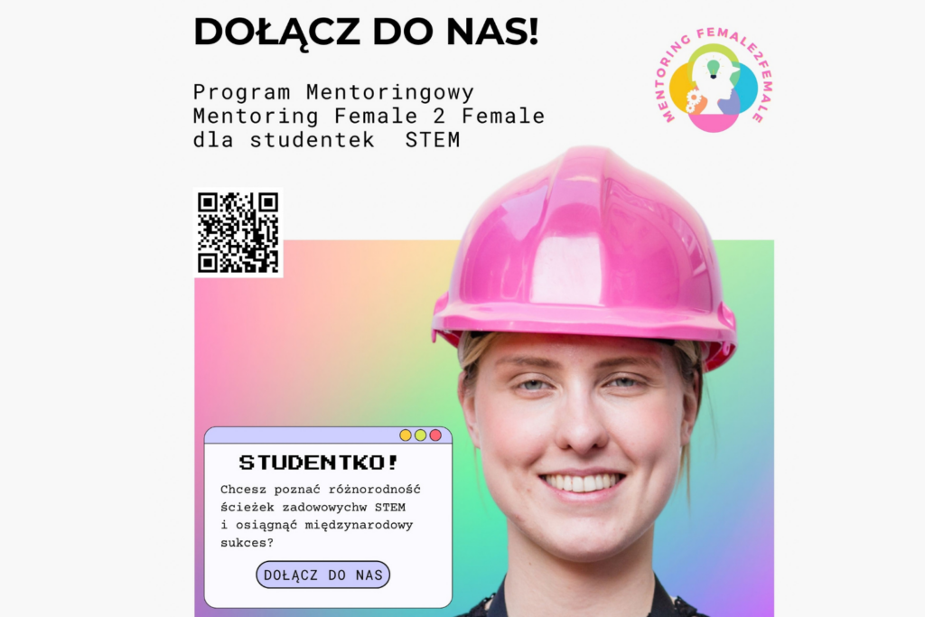 Plakat programu mentoringowego F2F